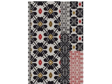 FLOWERS DARK COLORS - Handmade wool rug (Request Info).
