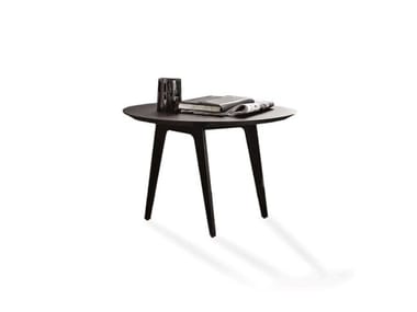 FLOWERS - Low wooden coffee table (Request Info).