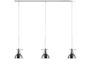 FL?TE LARGE - Glass and aluminium pendant lamp (Request Info).