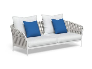 FRAME - 2 seater fabric garden sofa with removable cover (Request Info).