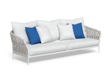 FRAME - 3 seater fabric garden sofa with removable cover (Request Info).
