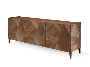 FRAMMENTI L411N - Walnut sideboard by Arte Brotto