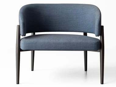 FRANK CLUB - Fabric easy chair with armrests by Porro