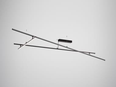 FREELINE F44 - LED Anodized aluminium ceiling lamp by Fabbian