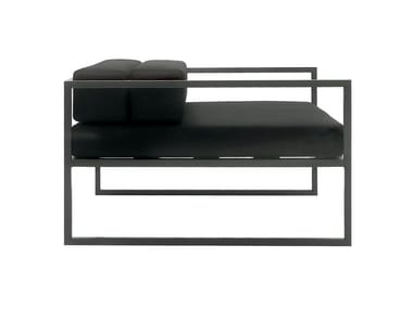 FRONZONI ¡¯64 - Leather armchair with removable cover (Request Info).