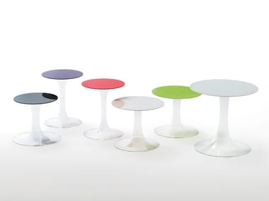 FUNGHETTI - Round crystal coffee table (Request Info).