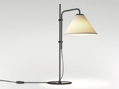 FUNICUL? S FABRIC - Height-adjustable iron table lamp with polyester shade (Request Info).