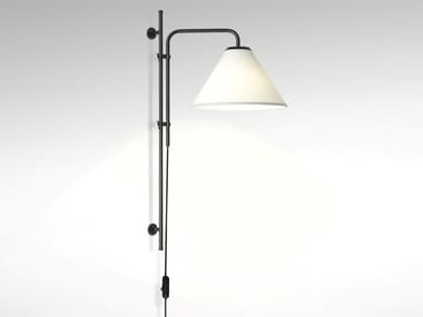 FUNICUL? A FABRIC - Iron wall lamp with polyester shade (Request Info).