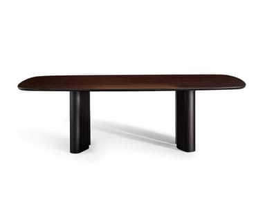 GEOMETRIC TABLE WOOD - Barrel-shaped table (Request Info).