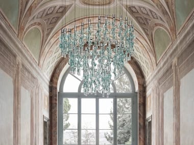 GERMOGLI - Venetian crystal pendant lamp (Request Info).