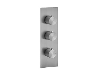 GESSI 316 - 3 hole metal shower mixer with plate by Gessi