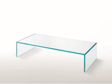 GHIACCIOLO PONTE - Low rectangular crystal coffee table (Request Info).
