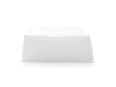 GHOST 26 P - Square fabric pouf with removable lining (Request Info).