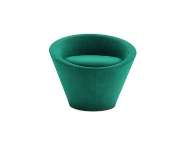 GIROLA - Swivel fabric armchair (Request Info).