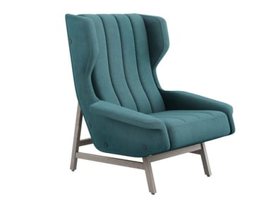 GIULIA - Fabric armchair with armrests (Request Info).