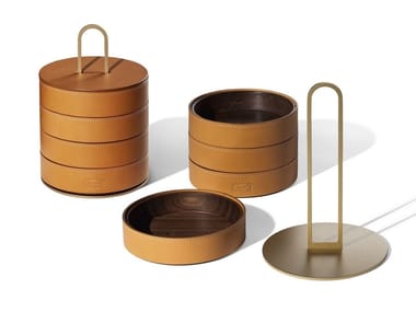 GLI OGGETTI - ZHUANG - Leather storage box (Request Info).