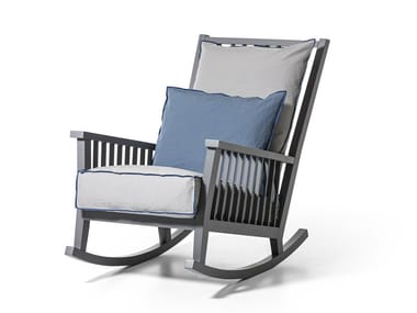 GRAY 09 - Rocking armchair with armrests (Request Info).