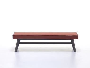 GRAY 15 - Upholstered walnut bench (Request Info).