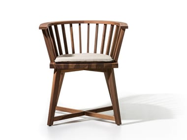 GRAY 24 - Wooden chair with armrests (Request Info).