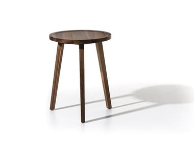 GRAY 44 - Round wooden high side table (Request Info).