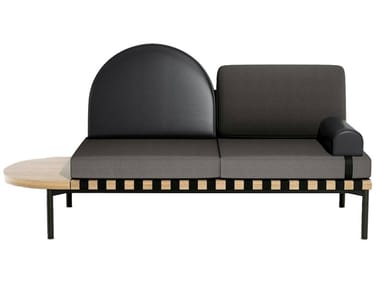 GRID - 2 seater fabric sofa with side table (Request Info).