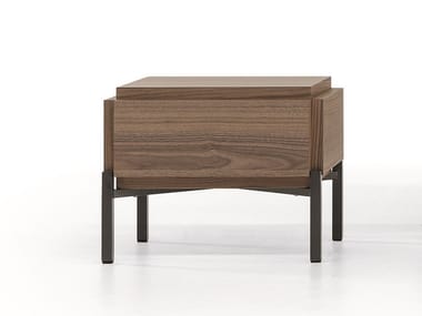 GROOVE - Wooden bedside table with drawers (Request Info).