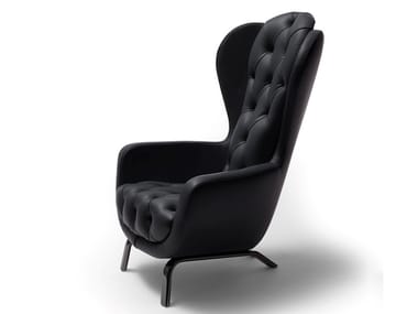 GUELFO - Bergere tufted armchair with armrests (Request Info).