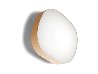 GUIJARRO - Wood veneer wall lamp / ceiling lamp (Request Info).