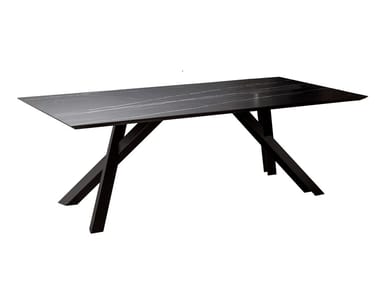 GUSTAVE - Rectangular ceramic dining table by Miniforms