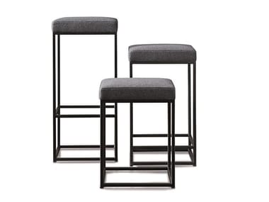 HARDY - Upholstered stool with removable cover (Request Info).