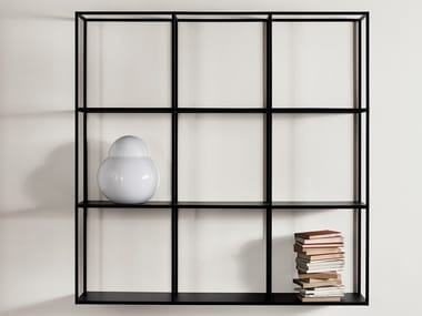 HARDY - Open wall-mounted metal bookcase (Request Info).