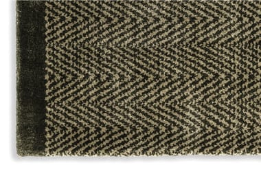 HARP VIBRATION - Handmade rectangular silk rug (Request Info).