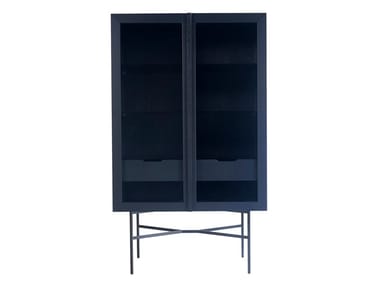 HARRI - Wood and glass display cabinet (Request Info).
