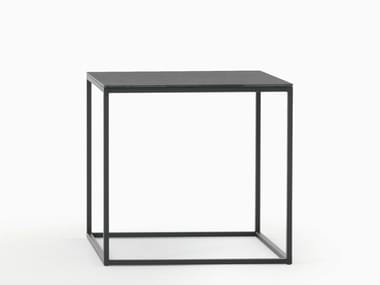 HELSINKI 15 - Square steel garden side table (Request Info).