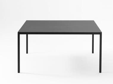 HELSINKI - Rectangular steel dining table (Request Info).