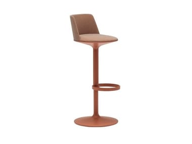 HULA BQ2965/BQ2966 - Swivel upholstered stool with footrest (Request Info).