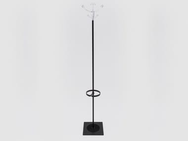 HUMPHREY BASIC - Painted metal coat stand with umbrella stand (Request Info).