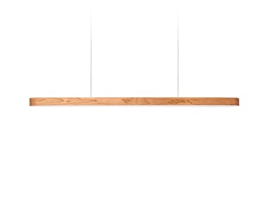 I-LINE - Handmade wood veneer pendant lamp (Request Info).