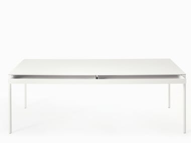 ICARO 015 - Rectangular steel dining table with drawers (Request Info).