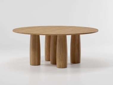 IL COLONNATO - Round teak dining table (Request Info).
