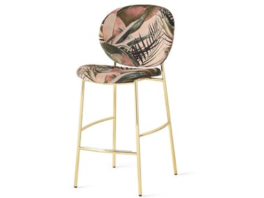 INES - Fabric stool with footrest (Request Info).