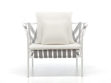 INOUT 851 - Powder coated aluminium garden armchair.