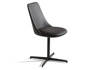 ITALA OFFICE - Swivel leather office chair (Request Info).