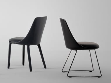 ITALA SI - Sled base upholstered chair (Request Info).