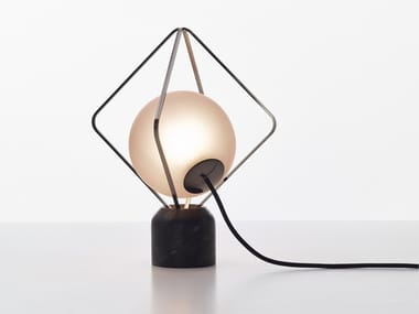 JACK O' LANTERN - Metal and marmble table lamp (Request Info).