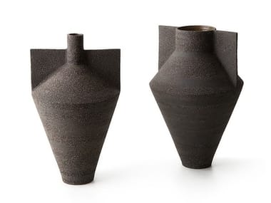 JANA - Black gres vase (Request Info).