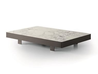 JAZZ - Low rectangular ceramic coffee table (Request Info).