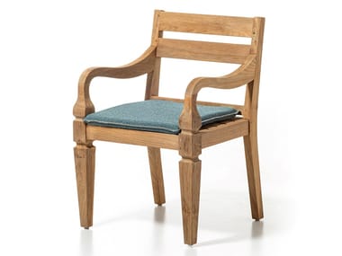 JEKO 24 - Teak garden chair with armrests (Request Info).