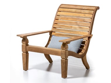 JEKO 26 - Teak garden armchair with armrests (Request Info).