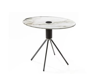 JELLY - Oval marble coffee table (Request Info).